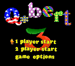 Q-bert 3 (USA) Title Screen